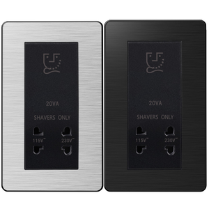115V 230V Shaver <b>Socket</b> UK <b>Plug</b> <b>Socket</b> 86 x 86mm 86 x 146mm <b>Wall</b> <b>Socket</b> for Hotel Bathroom Home - Product Image 4