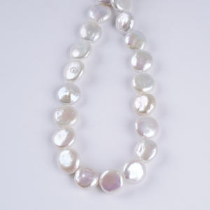 Collier fait main avec perle pentagramme de 12 mm, perles Keshi naturelles de forme baroque, design de perles dispersées, matériel de bijouterie Zhuji - Product Image 5