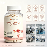 Complément alimentaire pour le soutien des ovaires en marque privée OEM avec Myo-Inositol et méthylfolate pour la fertilité et la qualité des ovules chez la femme, 120 gélules