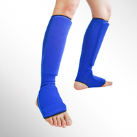 Protège-tibias de karaté personnalisés avec logo, protection en coton pour les jambes avec protège-pieds et genouillères, protège-tibias et chevilles pour le taekwondo et l'entraînement MMA