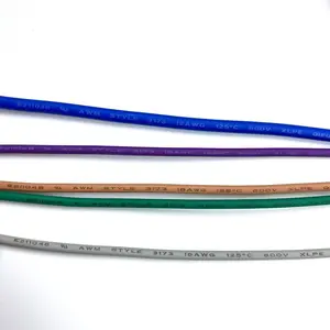 Aislamiento XLPE 2 core 6mm 2,5mm edificio 4mm2 1.5mm2 16mm 16AWG cable eléctrico de cobre 0,75mm 2 alambre de AWM3173