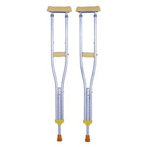 Béquilles sous-aisselles en alliage d'aluminium réglables en hauteur, aide à la marche pour personnes âgées, handicapées et en réadaptation post-opératoire - Product Image 4
