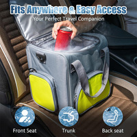 Sac isotherme portable électrique 25L pour sorties familiales, avec cordon d'alimentation CC 12V pour voiture