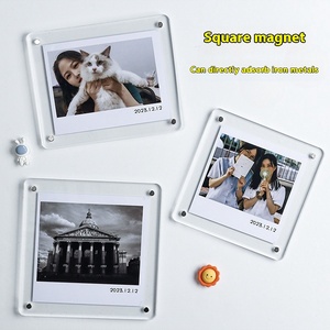 Khung ảnh từ tính acrylic xuyên biên giới, khung ảnh dệt kim tùy chỉnh, có khe đựng thẻ cho phim Polaroid, dành cho bé trai - Product Image 2