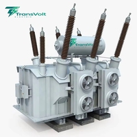 Transformateur immergé dans l'huile IEEE/ANSI/IEC à courant élevé 6300 kVA, triphasé, avec protection cathodique et redresseur