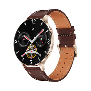 1.75 pouces AMOLED écran smartwatch KM100 montre intelligente hommes avec lampe de poche sang oxygène fréquence cardiaque humeur stress montre - Product Image 1