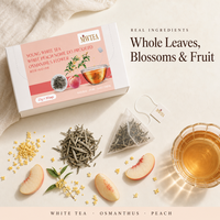 Sachets de thé blanc aromatisé MWTEA, thé pyramidal à l'osmanthus et à la pêche, 2,5 g x 30, boîte de vente au détail pour la santé
