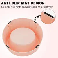 Bol pour chien et chat KingHon en plastique et acier inoxydable avec design de bouche oblique, base antidérapante, motif solide et durable