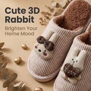 Chaussons unisexes en fausse fourrure, écologiques, luxueux, pour l'intérieur et l'extérieur, antidérapants, imperméables, respirants, chauds pour l'hiver - Product Image 3