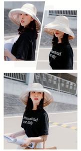 Chapeau Bob Réversible en Coton et Lin à Large Bord pour Femme, 58-60 cm, Printemps-Été-Automne, Idéal pour les Activités de Plein Air et les Complexes Hôteliers - Vente en Gros - Product Image 6