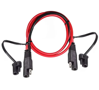 Kabel Ekstensi Konektor 12V 2 Pin SAE ke SAE, Konektor Lepas Cepat, Kabel Harness untuk Otomotif, Panel Surya, Steker SAE