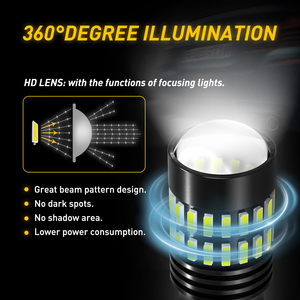 360-degree lighting 6000k 1156 BA15S 7506 <b>White</b> LED <b>Bulbs</b> 6000K Backup Reverse Light DRL Parking Lamp - Product Image 2