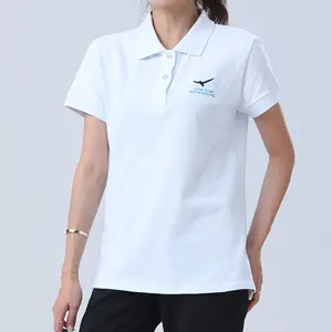 Neueste Ankunft Custom Black Polo T-Shirt für Frauen Großhandel Mädchen Hochwertiges Polo mit Stickerei Logo Slim Fit Golf Polo