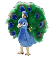 Peluche oiseau mignon merveilleux de la CE CPC OEM ODM usine peluche paon peluche personnalisée jouet