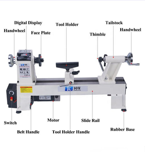 <span class=keywords><strong>Torno</strong></span> de <span class=keywords><strong>Madera</strong></span> Digital CNC Multifuncional en <span class=keywords><strong>Miniatura</strong></span> <span class=keywords><strong>para</strong></span> el Hogar con Diámetro de Giro de 305 mm y 1 Año de Garantía en el Motor - Product Image 1