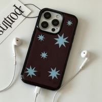 Coque de téléphone style coréen Ins Star Drip Glue 17 pour Apple 18 Pro Max, Housse de protection iPhone 16 Pro, Coque 17