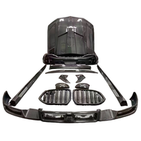 Kit de Carrocería de Alta Calidad Estilo LD de Fibra de Carbono: Labio Delantero, Faldones Laterales, Difusor Trasero, Capó, Alerón Trasero y Parrilla para BMW X6 G06