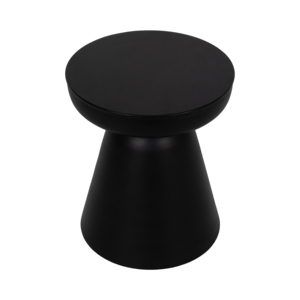 Tavolino Rotondo Moderno in Legno Intagliato, Comodino Decorativo per Spazi Ristretti - Product Image 3
