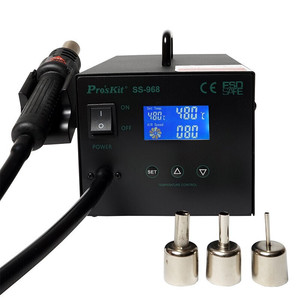 Estación de Desoldadura de Aire Caliente ProsKit SS-968 de 600W con Pantalla Digital, Temperatura Ajustable y Protección ESD - Product Image 4