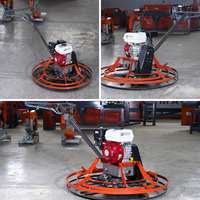 Truelle à béton à essence haute puissance ZUJI 5,5 CV, 150 tr/min, profondeur de travail 8-10 cm, moteur et boîte de vitesses, finisseur de ciment ZJ100