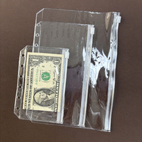 Carpeta económica A6 más vendida, bolsillos, 6 agujeros, cremallera transparente, carpetas archivadoras de PVC, bolsas impermeables para documentos, sobres transparentes para efectivo