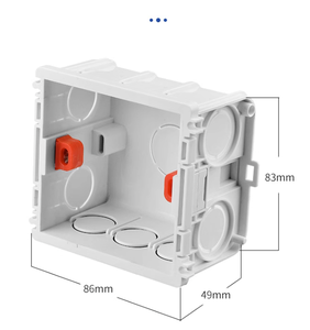 UK EU Standard Elektrischer Wand schalter <span class=keywords><strong>Box</strong></span> Installation Einbettung steckdose 86 146 - Product Image 2
