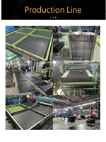 Tapis de sol en caoutchouc anti-dérapant pour salle de sport avec points Tapis d'exercice pour aire de sport insonorisé