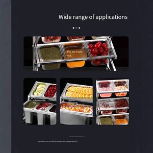 Plateaux de service alimentaire en acier inoxydable de qualité fiable pour buffets d'hôtel, fournis directement par l'usine en gros - Product Image 6