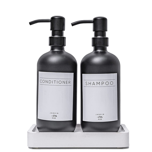 Etichette Personalizzate per Bottiglie Dispenser di Shampoo e Sapone in Vetro Ambrato da 16 oz - Product Image 3