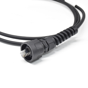 Cable de datos de red MIL con conector macho de 13 pines a RJ45 con cable CAT5 de doble blindaje de 1500 mm - Product Image 2