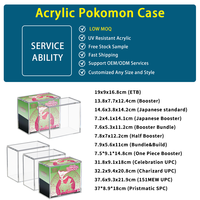 Boîte de rangement en acrylique pour cartes Elite Trainer Box avec couvercle renforcé, épaisseur 5+8mm, pour la conservation de votre collection ETB