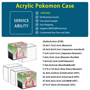 Boîte de rangement en acrylique pour cartes Elite Trainer Box avec couvercle renforcé, épaisseur 5+8mm, pour la conservation de votre collection ETB - Product Image 5