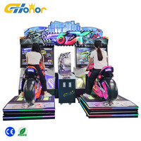 Machine d'arcade de simulateur de course de moteur à pièces Expérience de conduite de moto réaliste
