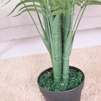 Petit palmier artificiel en bonsaï, plante décorative d'intérieur en plastique, faux palmier en pot pour la maison, le bureau, l'hôtel, l'exposition