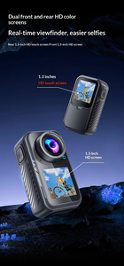 กล้องแอคชั่นกันน้ำ 30 เมตร กล้องกีฬา 5K 4K 60fps หน้าจอคู่ ควบคุมแบบสัมผัส กล้องติดหมวกจักรยาน มอเตอร์ไซค์ พร้อมระบบกันสั่น EIS รองรับ 256GB - Product Image 2