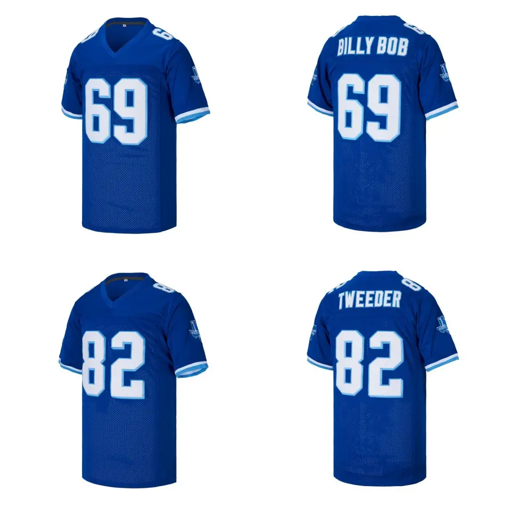 Men's 69 Billy Bob Varsity Blues 82 Charlie Tweeder West Canaan Coyotes Movie Football Jersey Stitched Size S-XXXL