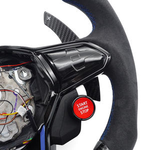 Volants pour <span class=keywords><strong>Volkswagen</strong></span> VW <span class=keywords><strong>Golf</strong></span> <span class=keywords><strong>8</strong></span> GTI <span class=keywords><strong>GTE</strong></span> POLO Passat TRoc avec écran LED, volant en fibre de carbone - Product Image 2