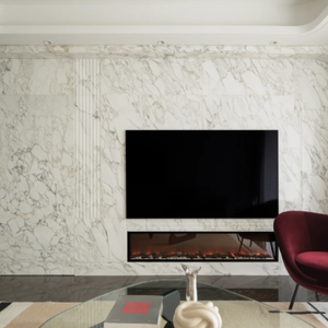Grande dalle de marbre Arabescato Corchia poli naturel, marbre blanc naturel, mur de fond à rainures <span class=keywords><strong>d</strong></span>écoupées sur mesure - Product Image 6
