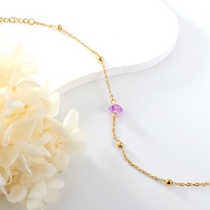 Dijes de Acero Inoxidable con Baño de Oro de 18K para la Creación de Pulseras DIY, Pulsera Italiana con Dijes, Pulsera de Cristal para Mujer - Product Image 5