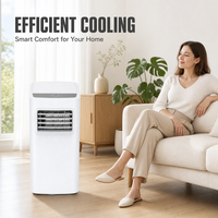 Climatiseur portable silencieux de 5000 BTU, refroidissement uniquement, avec télécommande, classe énergétique A, pour usage domestique