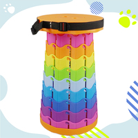 Nouvelle Chaise Pliante Rétractable de Pêche, Tabouret Portable et Pliable, Tabouret Télescopique Portable