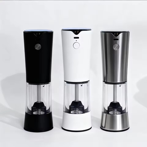 Juego de Molinillos Eléctricos Automáticos de Sal y Pimienta de Acero Inoxidable, Recargables por USB con Batería de Litio, Dosis Ajustable, Diseño Recargable - Product Image 4