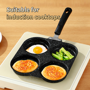 Gang không dính chịu nhiệt Pan cho hoàn hảo trứng chiên & meatburgers 4 lỗ ăn sáng Maker bánh trứng bánh mì kẹp thịt - Product Image 3