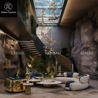 Canapé italien de haute qualité, nouveau design, canapé moderne de luxe, canapé modulaire incurvé, ensemble de canapés sectionnels, meubles de villa, canapés de salon