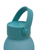 Bouteille d'eau en plastique réutilisable sans BPA, de qualité alimentaire, anti-fuite, à boire directement, de 600 ml, couleur personnalisée, nouveau style, pour enfants