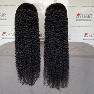 Perruques en cheveux naturels vietnamiens 100% humains, perruque frontale HD en dentelle, perruques sans colle à ondulations aquatiques - Product Image 1