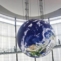 L'affichage mené par globe d'intérieur mené désireux 1m/1.5m/2m/2.5m/3m a mené la forme de boule Angle de vue de 360 degrés