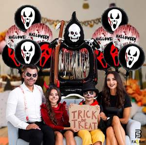 Décoration de ballon gonflable en PVC Grim Reaper pour Halloween, L69xH125cm, portable, pliable, léger - Product Image 5