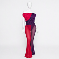 Combinaison courte sans manches sexy pour femmes, combinaison tie-dye pour femmes