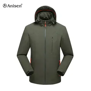 Vendita all'ingrosso freddo custom giacche-2021 nuovo disegno del commercio all'ingrosso di inverno da uomo su misura giacca softshell impermeabile esterna degli uomini di freddo giacca con cappuccio